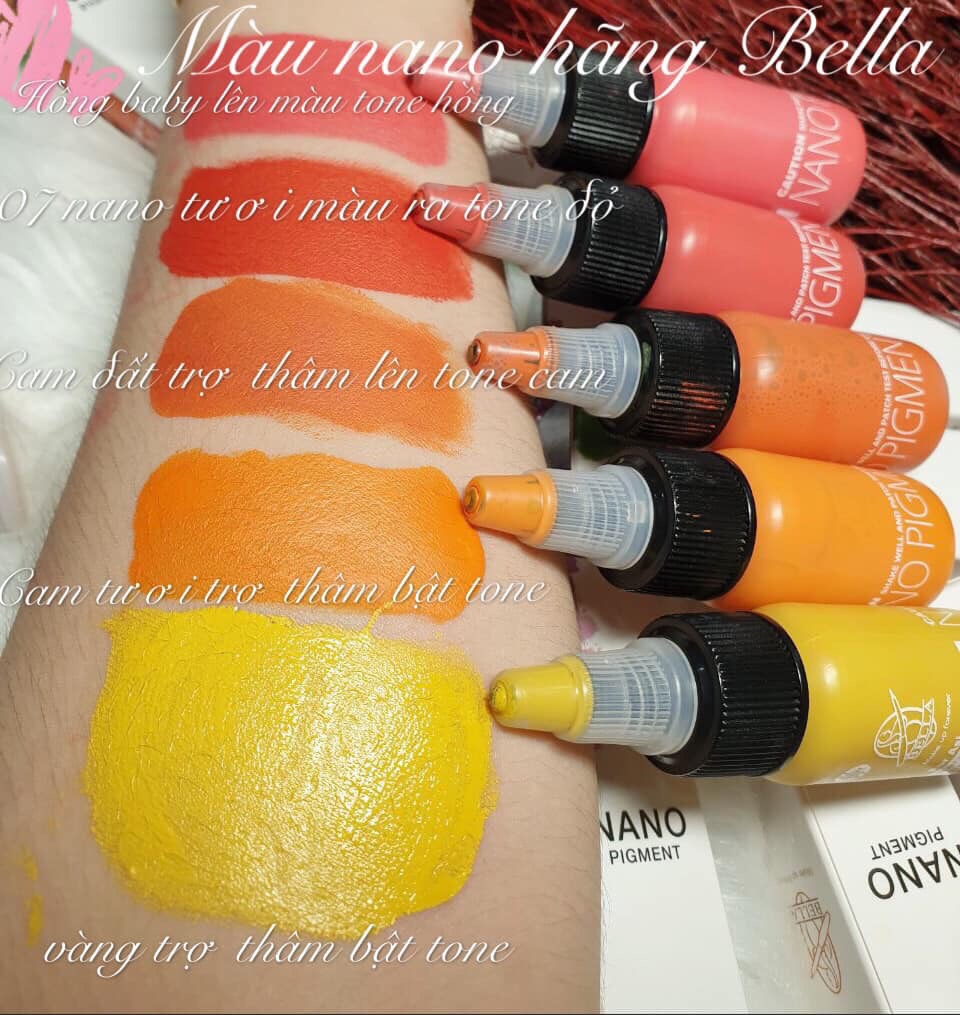 Mực phun môi hữu cơ bella